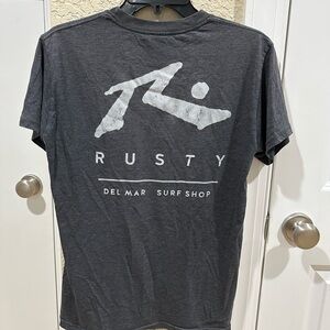 Rusty Surf Tee. Gray Men's Sm T-Shirt